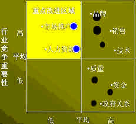 GE矩阵关键因素优化分析图例